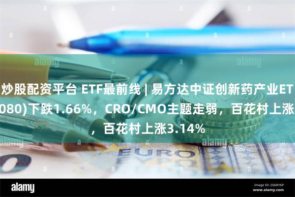 炒股配资平台 ETF最前线 | 易方达中证创新药产业ETF(516080)下跌1.66%，CRO/CMO主题走弱，百花村上涨3.14%