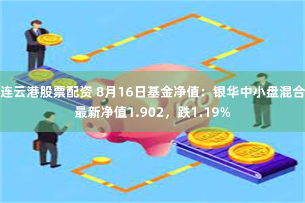 连云港股票配资 8月16日基金净值：银华中小盘混合最新净值1.902，跌1.19%