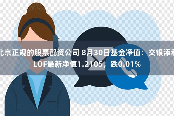 北京正规的股票配资公司 8月30日基金净值：交银添利LOF最新净值1.2105，跌0.01%