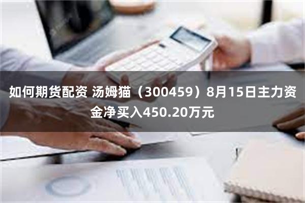 如何期货配资 汤姆猫（300459）8月15日主力资金净买入450.20万元