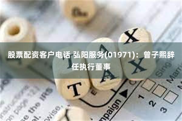 股票配资客户电话 弘阳服务(01971)：曾子熙辞任执行董事